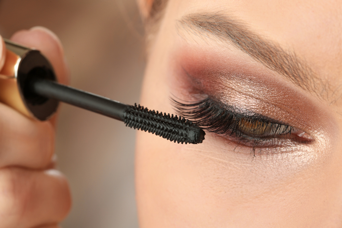 Woman Applying Mascara